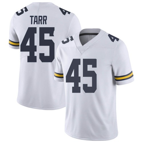 Greg Tarr Michigan Wolverines Men's NCAA #45 White Limited Brand Jordan College Stitched Football Jersey VYG6054YE